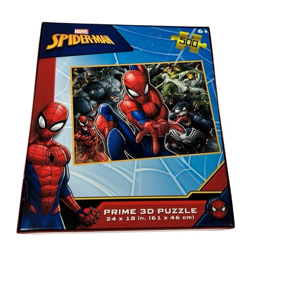 Marvel Spider-Man 3D Puzzle 500 Pieces Fantasy Theme Ages 6+ - Picture 2 of 2
